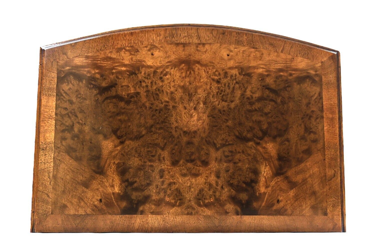 Burr Walnut Bowfront Chest With Slide 1930s photo buy