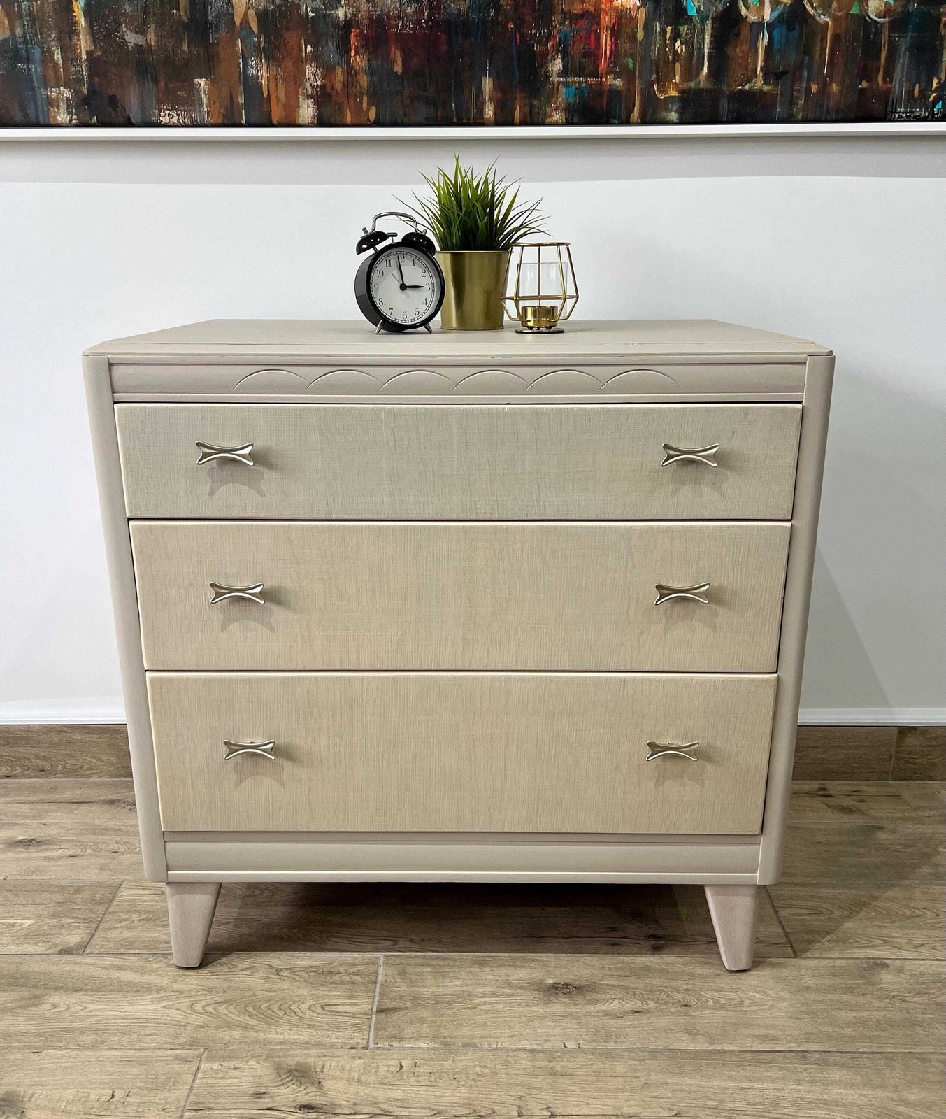Mid Century Lebus Chest Of Drawers, Bedside Cabinet