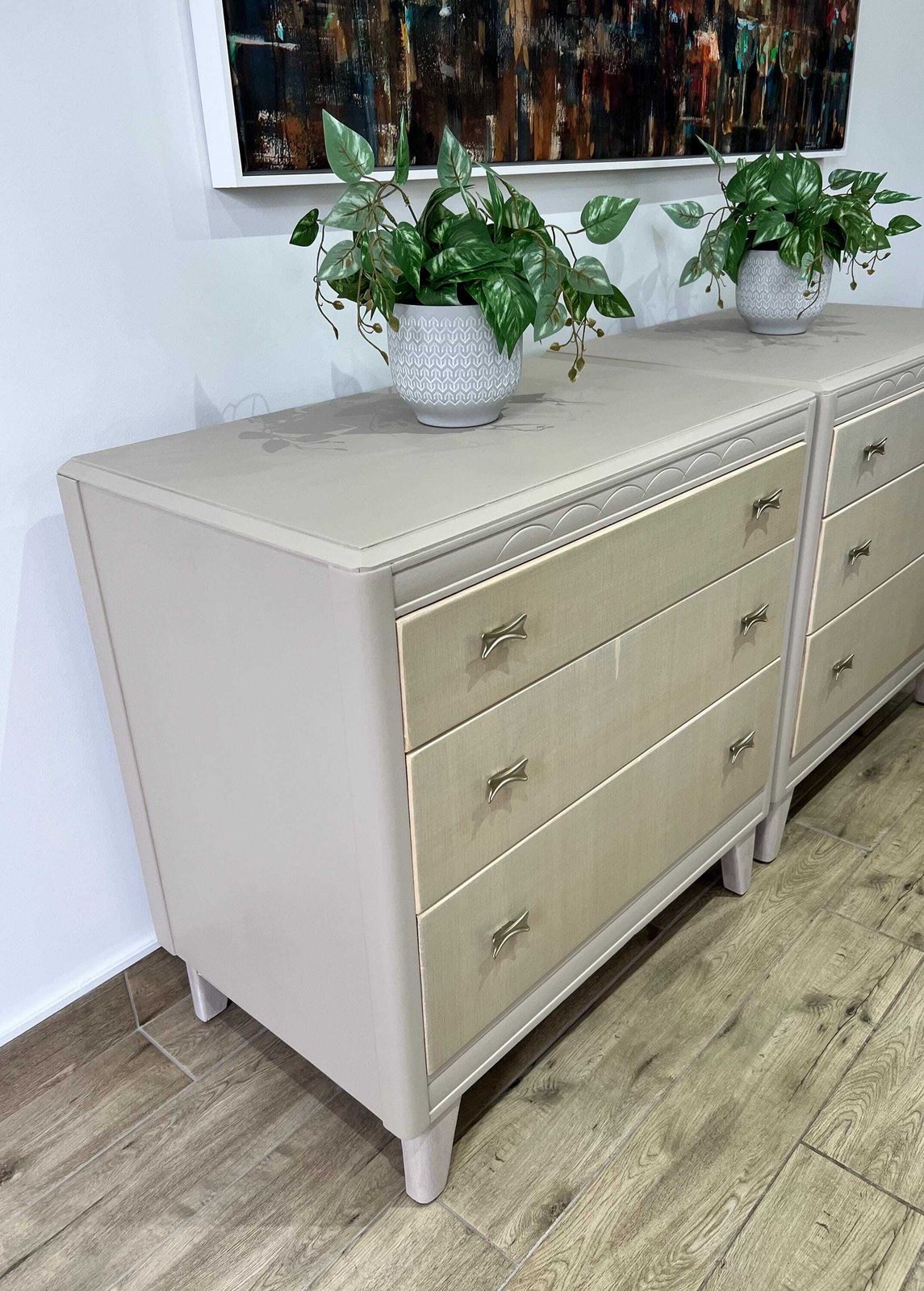 Pair Of Mid Century Lebus Chest Of Drawers, Bedside Cabinets photo for sale
