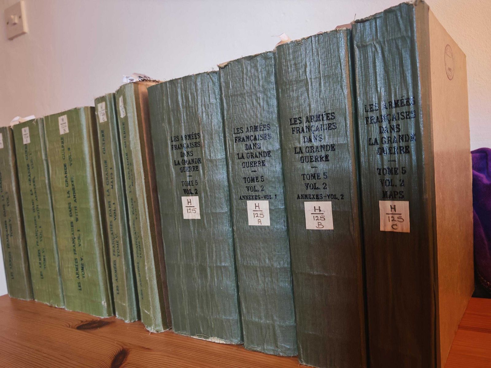 Antique "Les Armees Francaises Dans La Grande Guerre"   Tome V, Volume II, Entire Set   Gd To Vg Con   20s/30s   "Change In North And Northeast" photo Home Decor