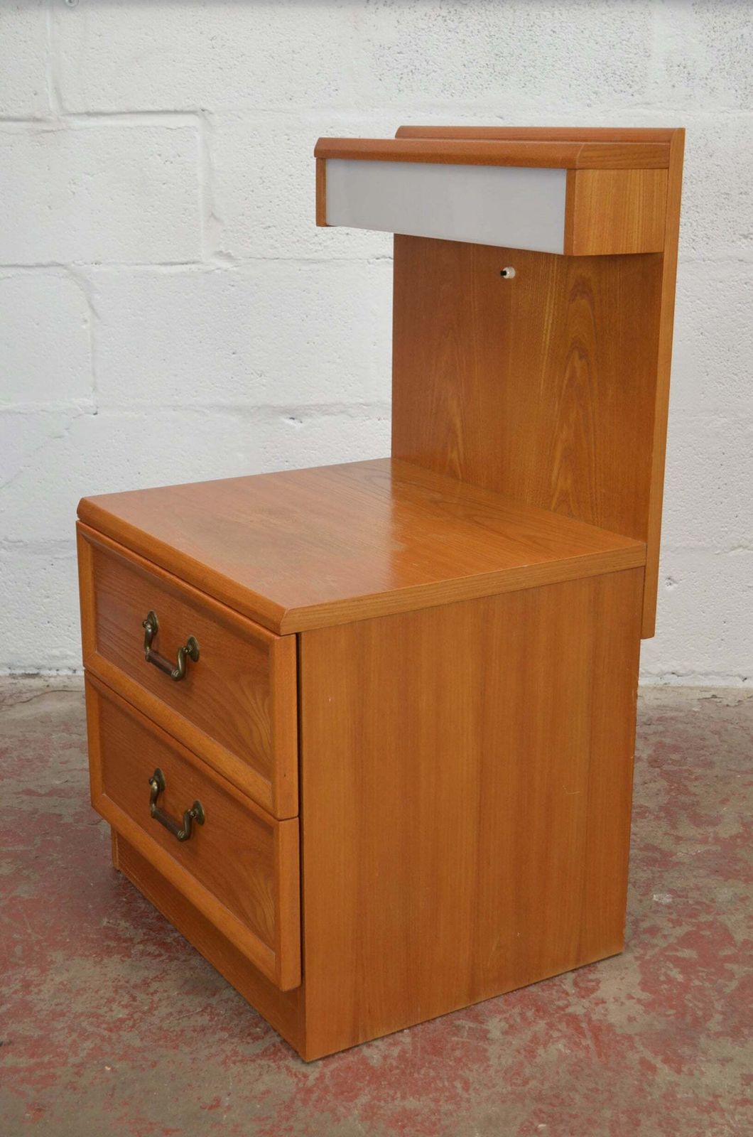Vintage G Plan Bedside Chest Of Drawers With Lamps photo Furniture