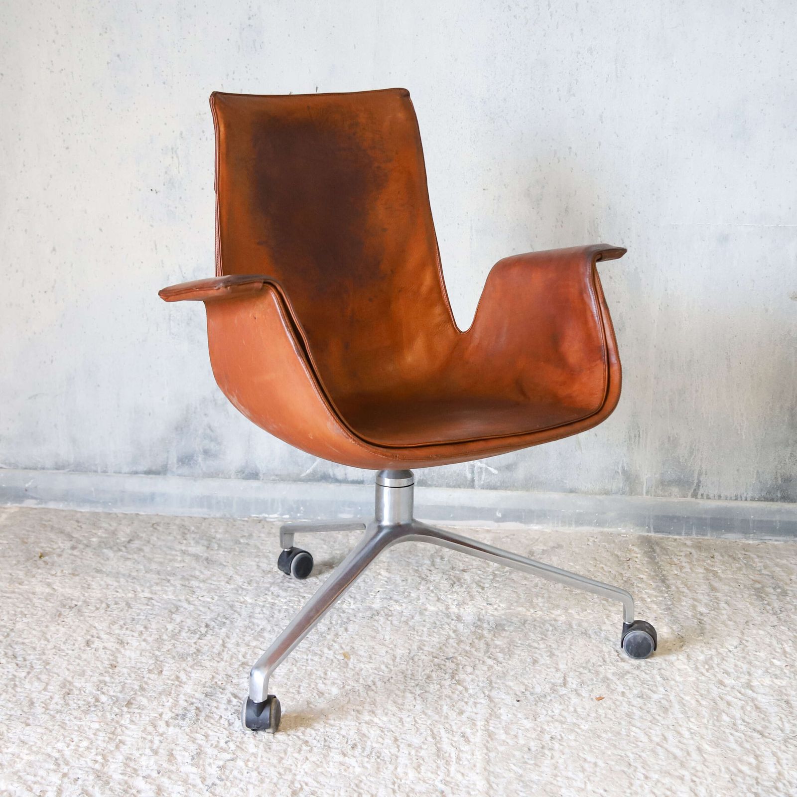 Vintage Tulip Office Chair By Preben Fabricius & Jørgen Kastholm photo furniture