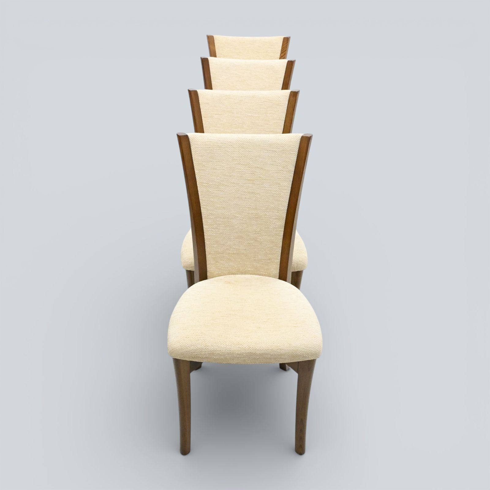 Ercol Set Of 4 Dining Chairs Golden Dawn Upholstered Seats & Backs Free Delivery photo furniture