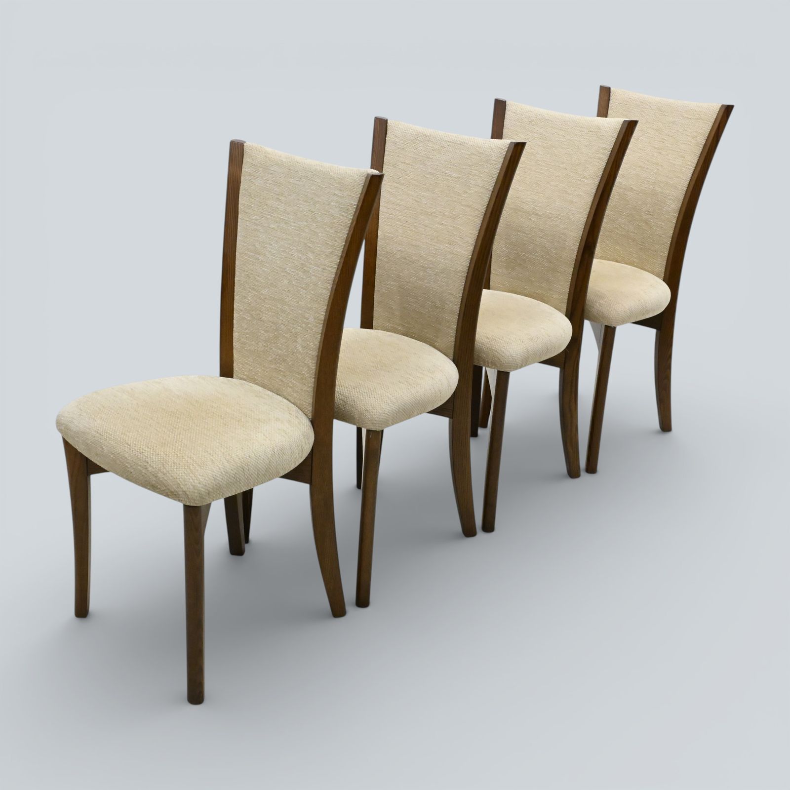 Ercol Set Of 4 Dining Chairs Golden Dawn Upholstered Seats & Backs Free Delivery photo for sale