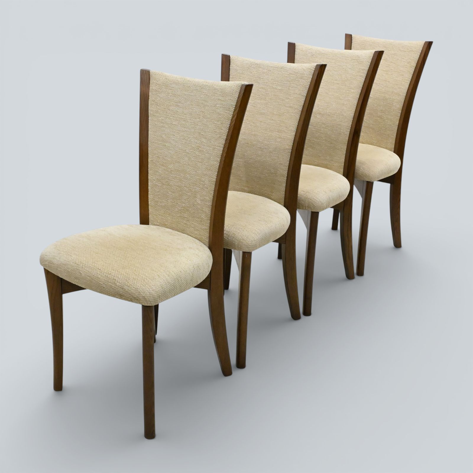 Ercol Set Of 4 Dining Chairs Golden Dawn Upholstered Seats & Backs Free Delivery photo Furniture