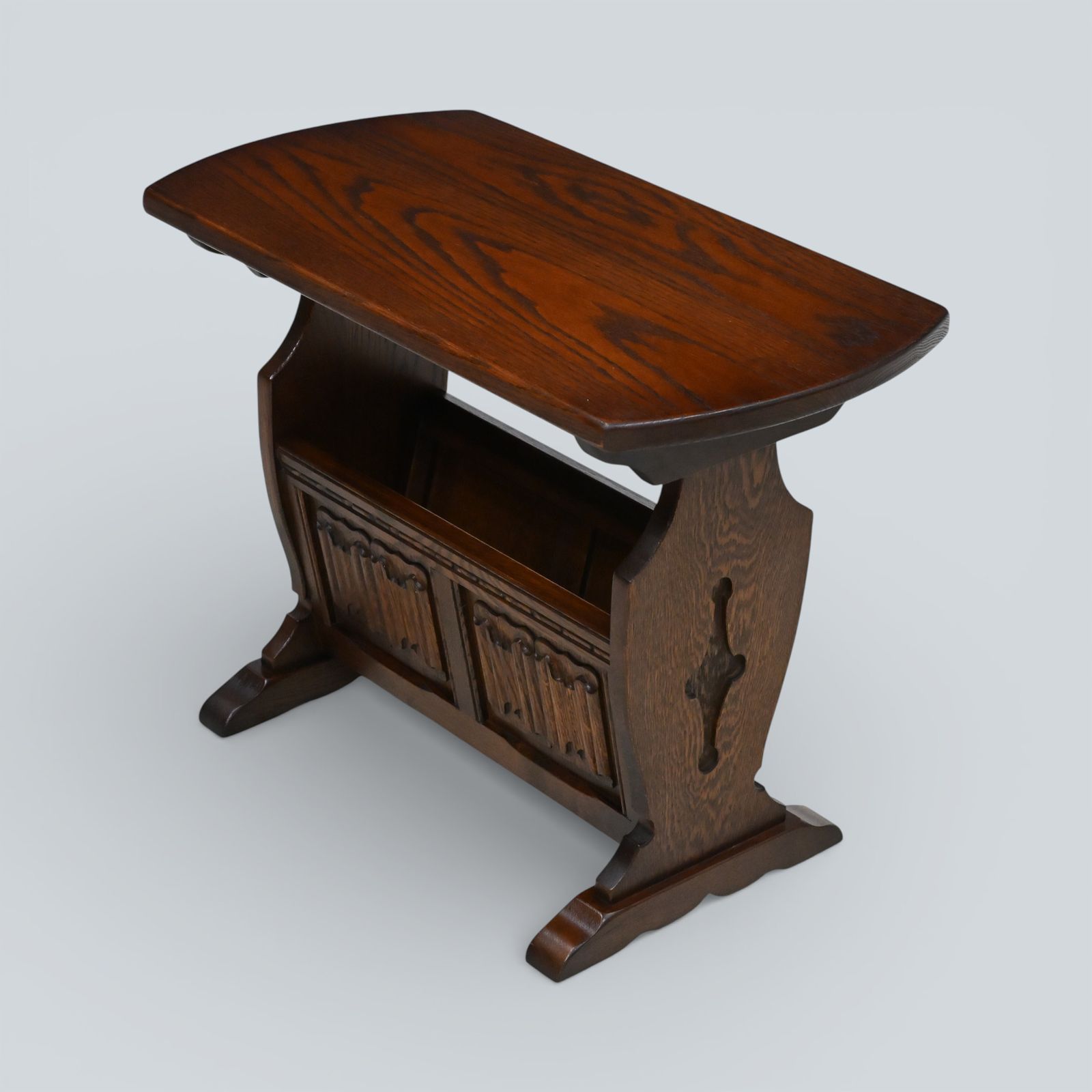 Old Charm Magazine Rack In Tudor Brown Free Delivery* photo vinterior