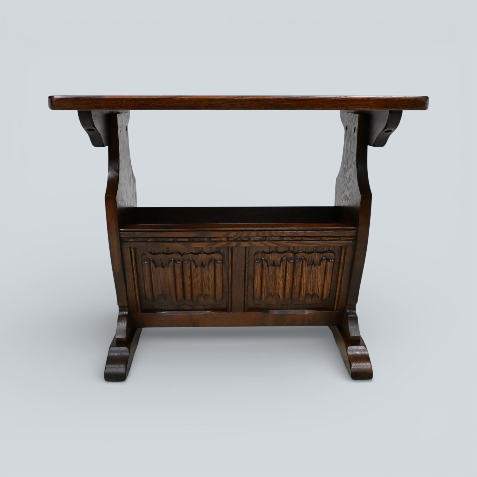 197.0 Old Charm Magazine Rack In Tudor Brown Free Delivery* photo