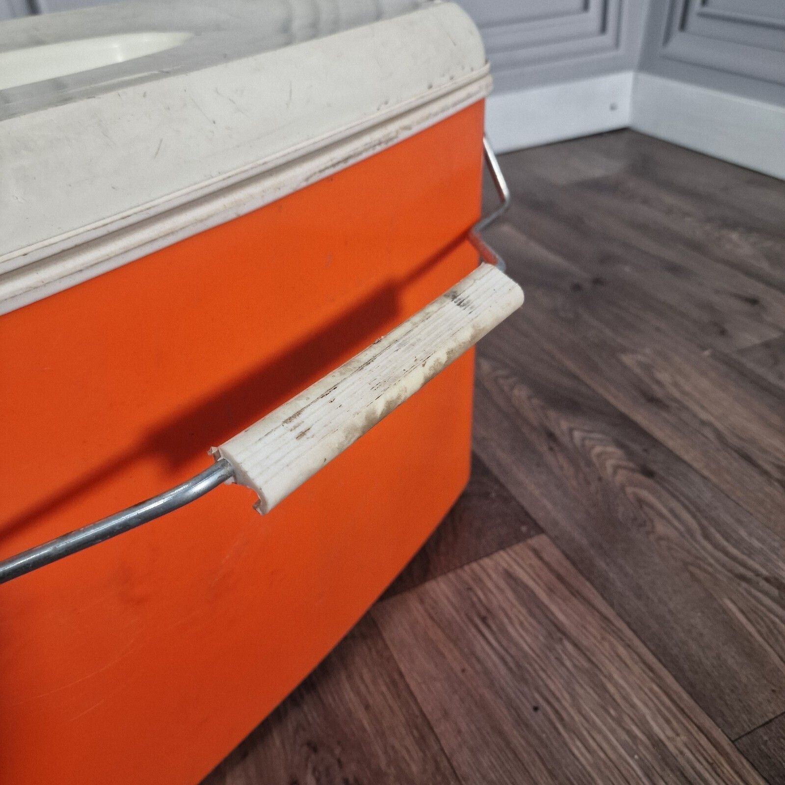 Home Decor Vintage Cool Box Orange Retro Beach Prop Classic Car Beetle Vw Camper Van photo