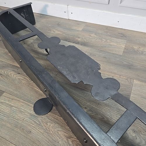 Antique Victorian Fire Fender Steel Iron Cottage Cooking Range Kerb Trivet photo vintage