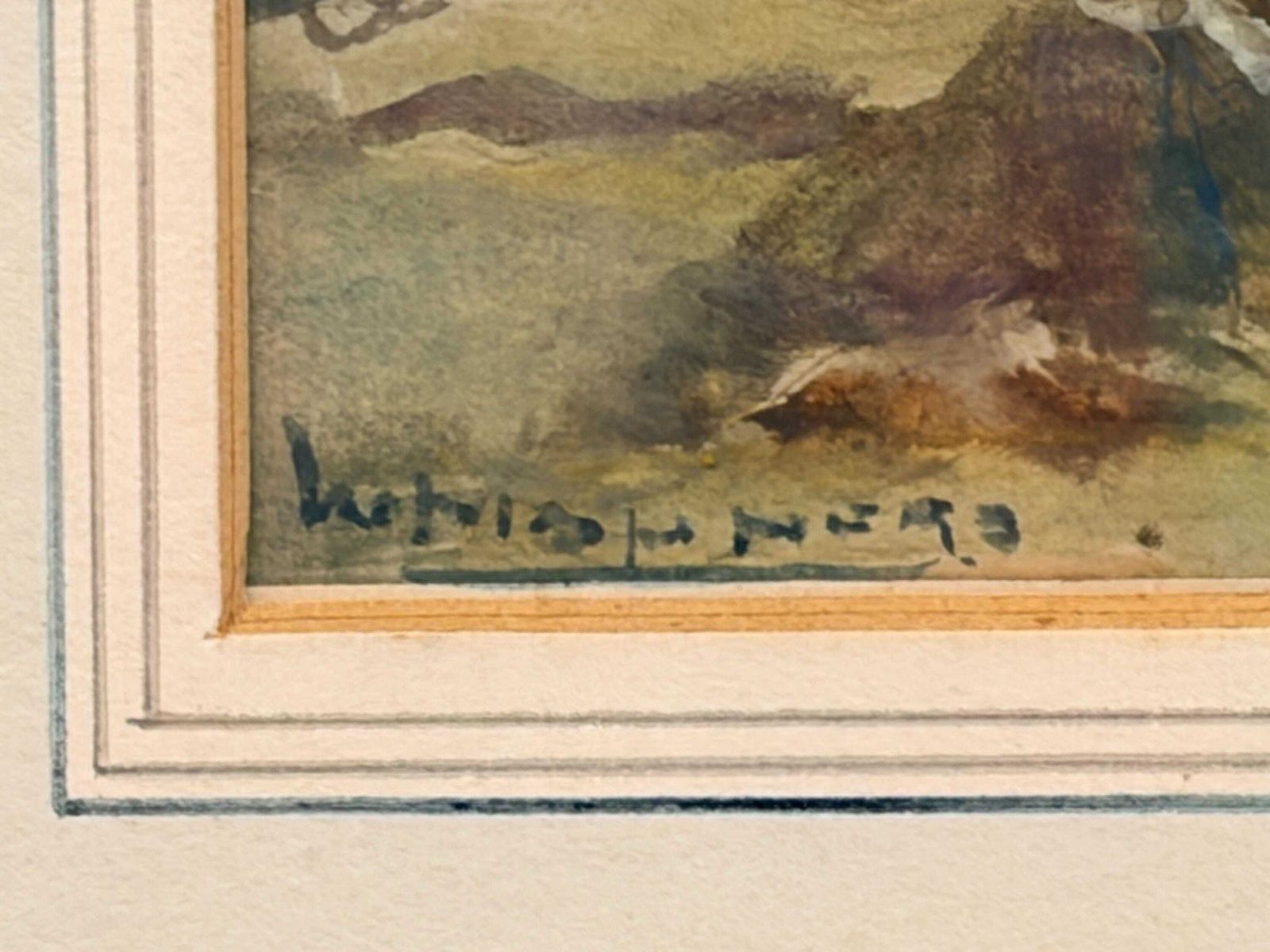 Art William Manners (1860–1930) C1890 Haweswater Watercolour Lake District Pre 1935 Reservoir Exhibited Rsba Artist photo