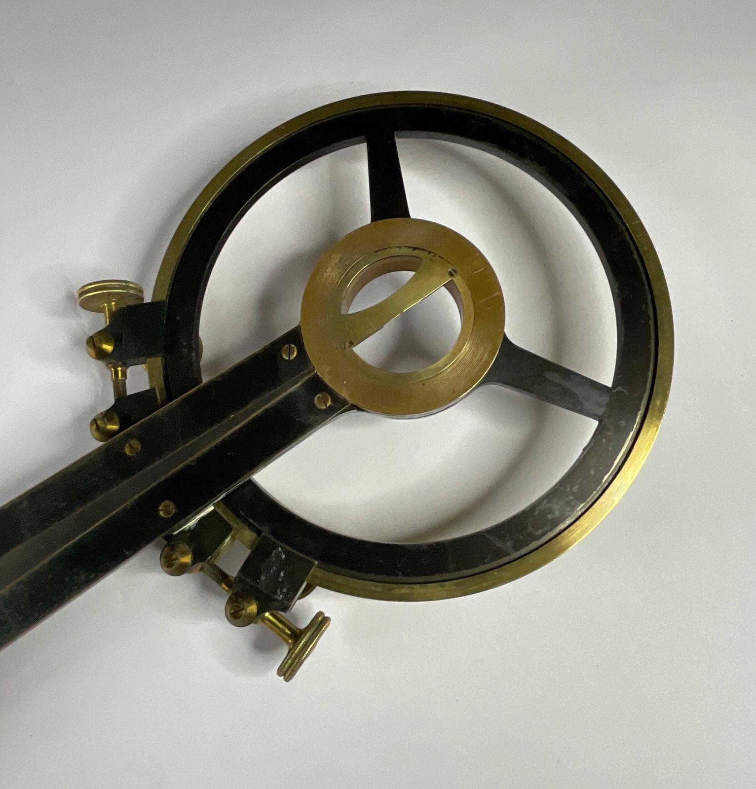 Home Decor Antique Brass Station Pointer, William Cary London Navigational Instrument, Circa 1830 photo