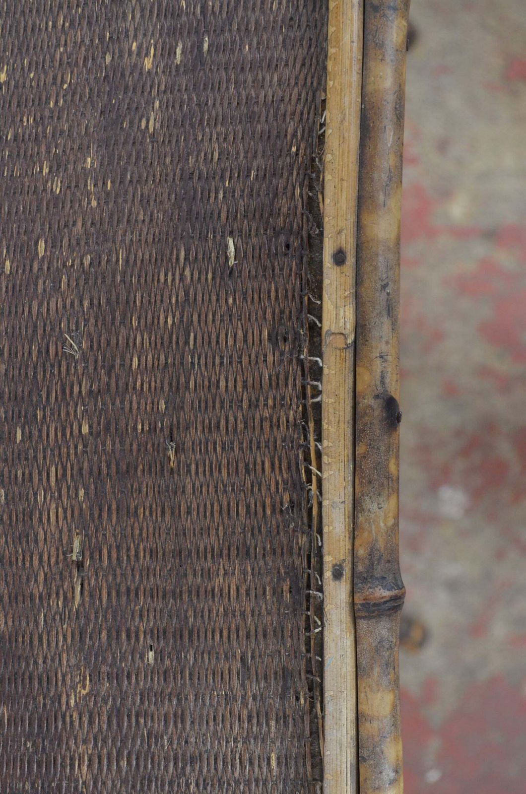 Antique Aesthetic Movement Bamboo Side/Hall Table With Storage photo vintage