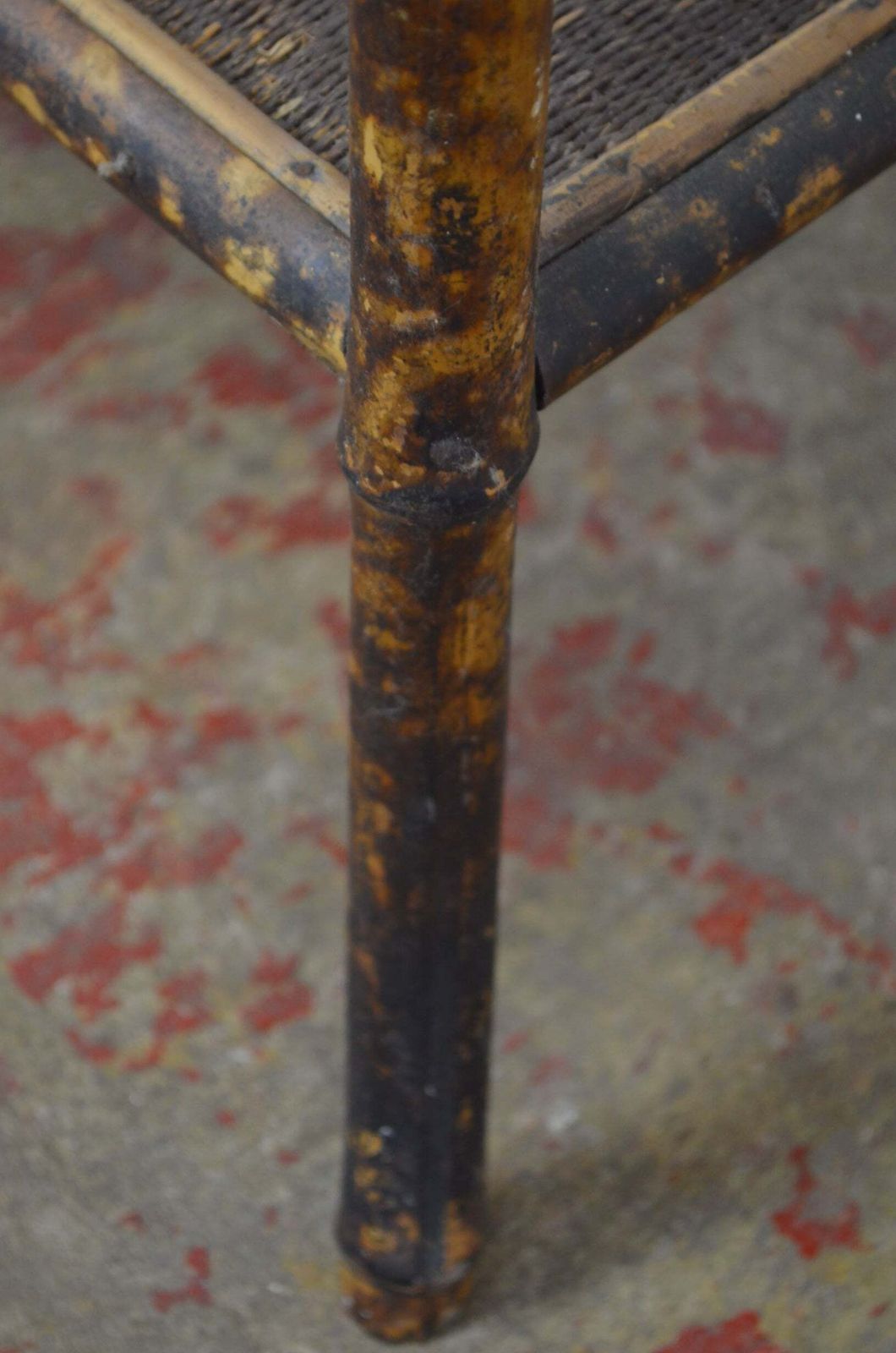 photo for sale Antique Aesthetic Movement Bamboo Side/Hall Table With Storage