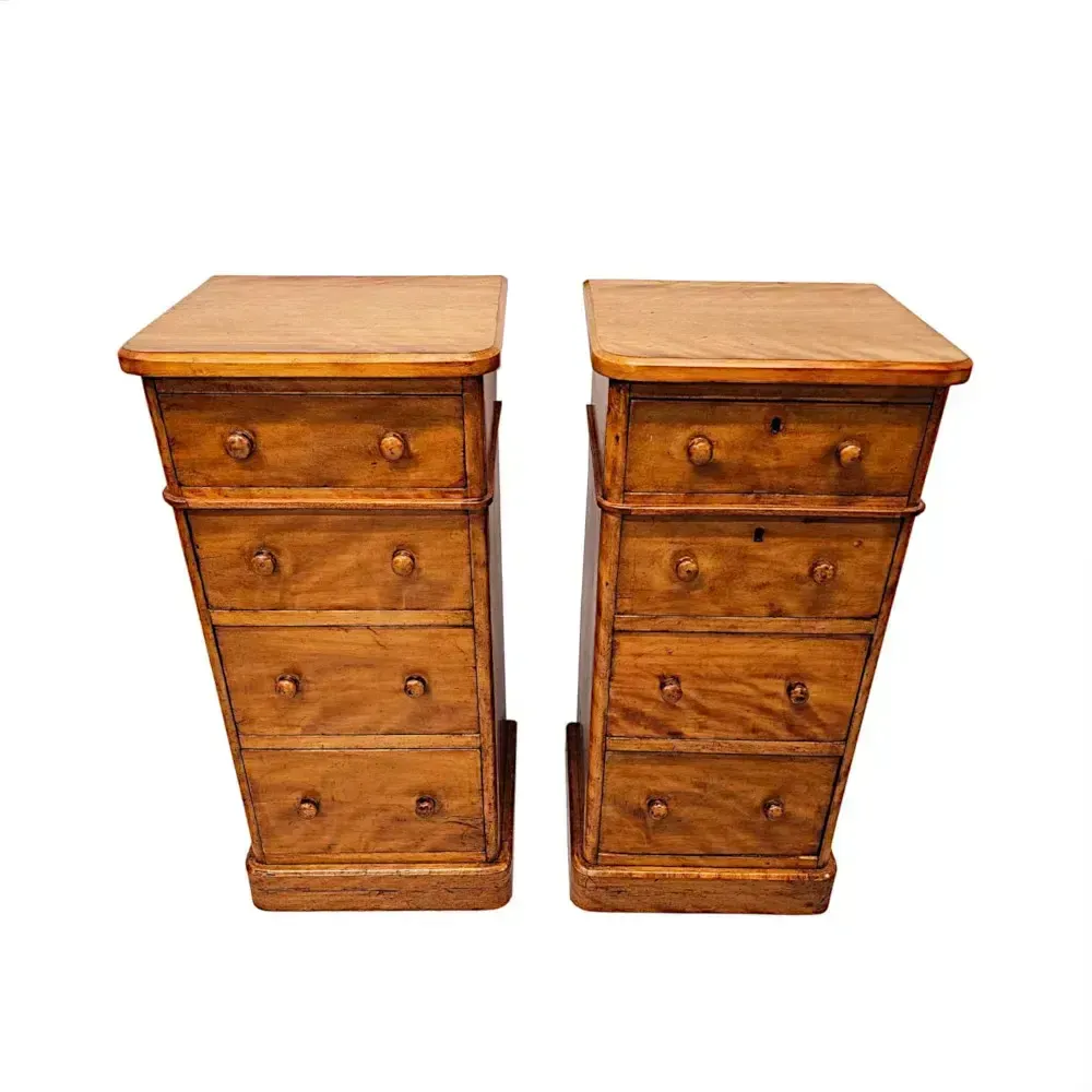 A Fabulous Pair Of 19th Century Bedside Chests photo for sale