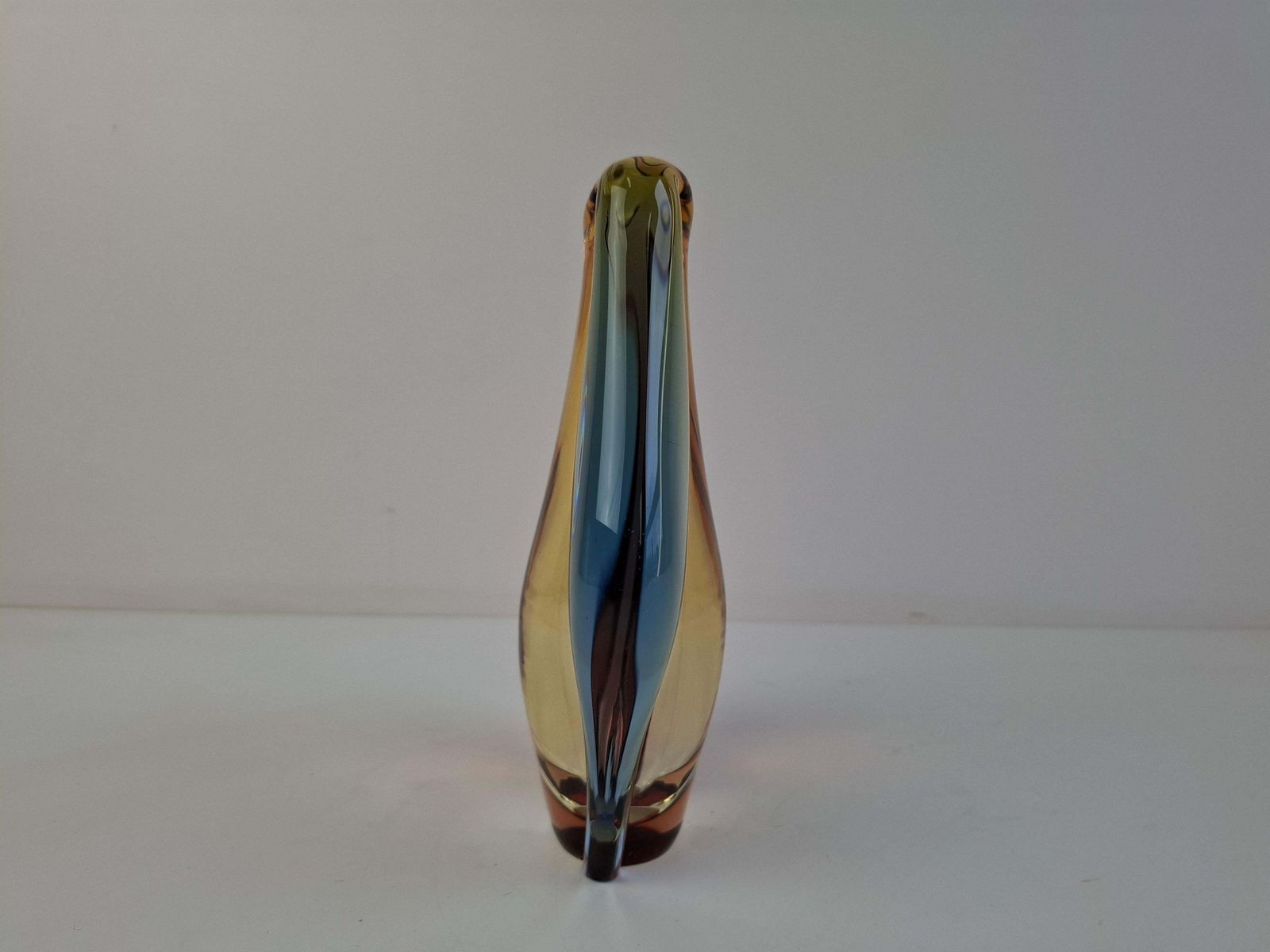 photo for sale Tsjechische Kunstglazen Vaas Van Hana Machovská, Mstišov – Mid Century Modern, Jaren 1960