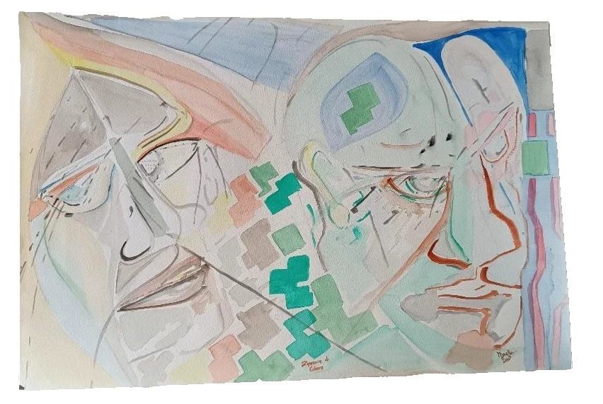 photo vinterior 3 Mixed Techniques On Paper 50x35 Cm Fimata Mixture 50x35