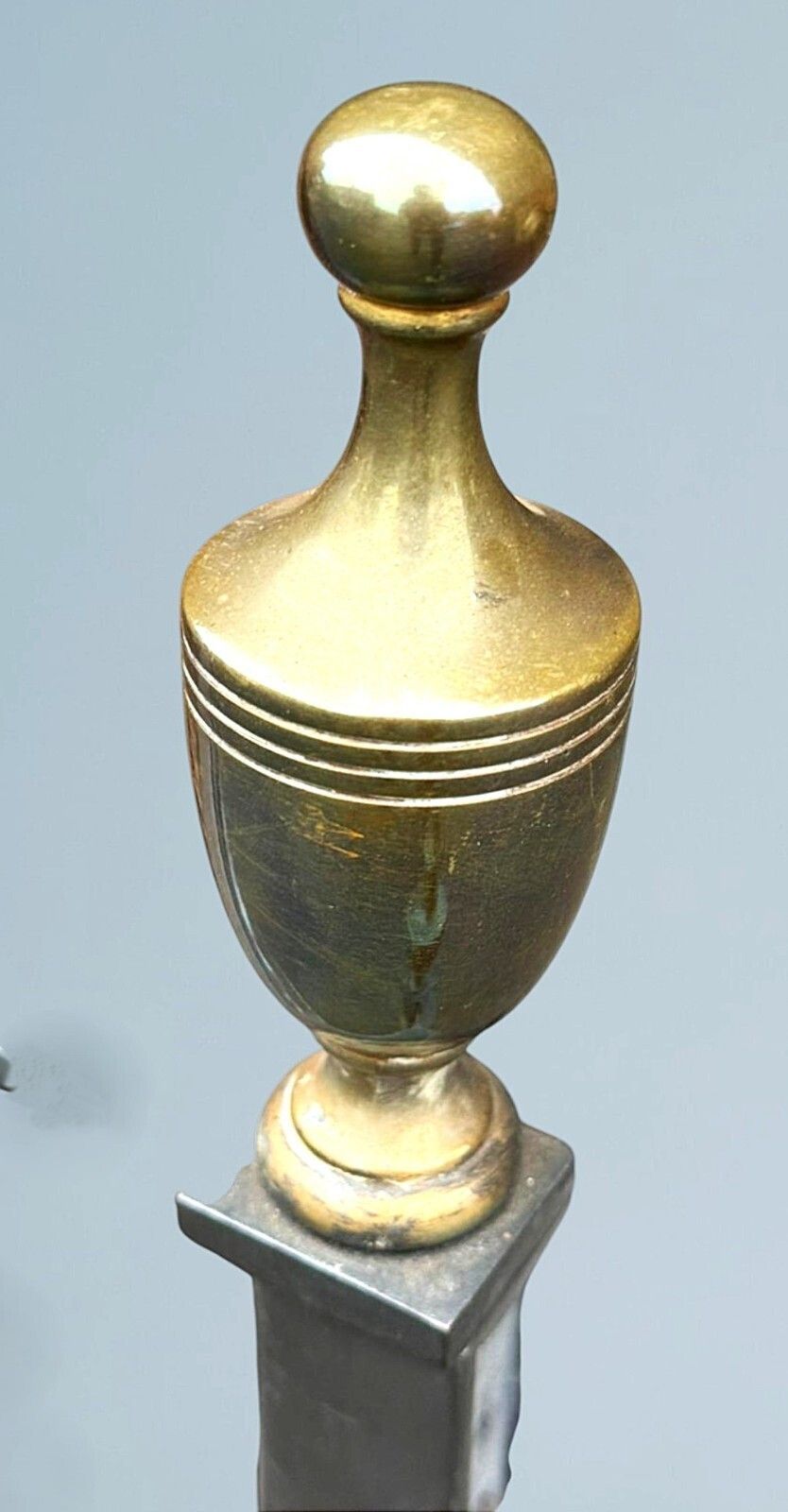 Georgeiii Style Wrought Iron And Brass Fire Basket photo vinterior