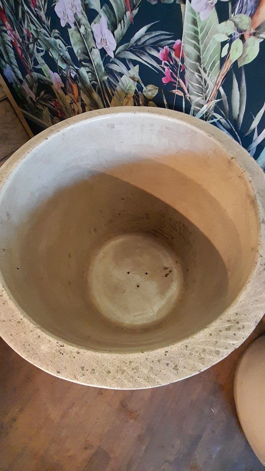 Near Pair Of Daulton & Co Chemical Stoneware 15 Gallon Pots..Ideal For Plants photo vinterior