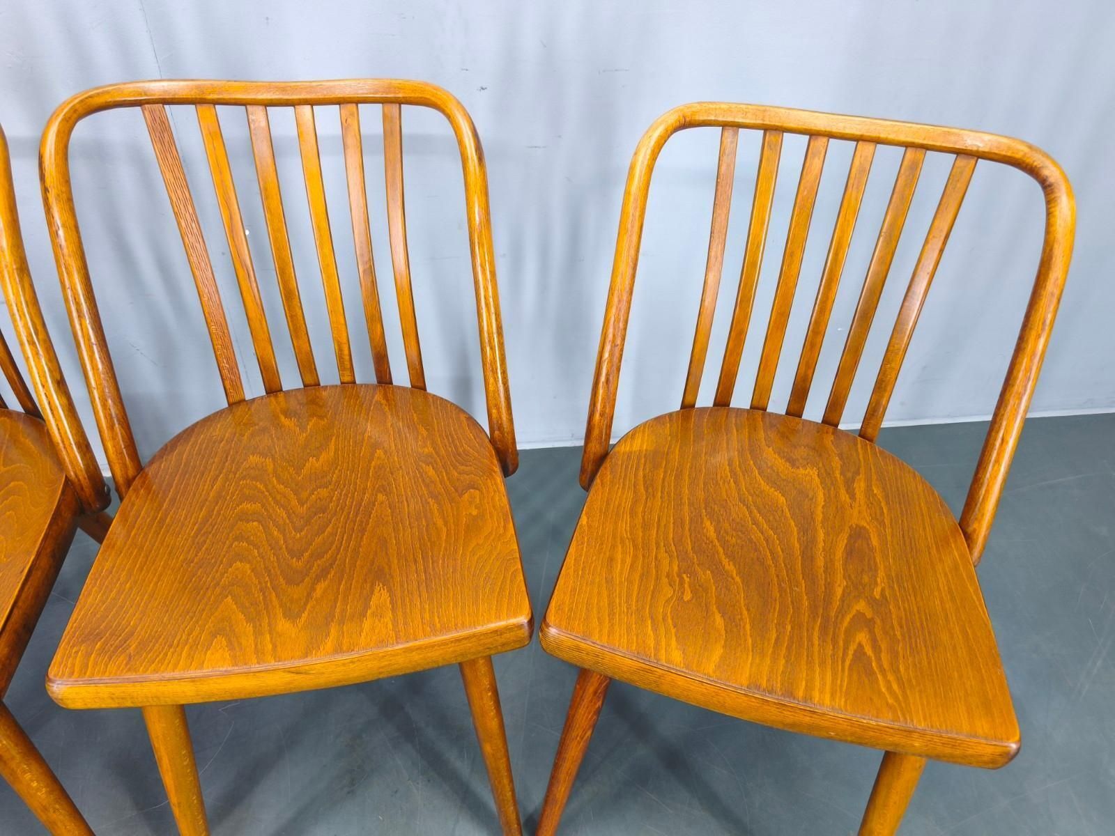 Antonin Suman For Ton Dining Chairs, 1960s, Set Of Four photo vinterior