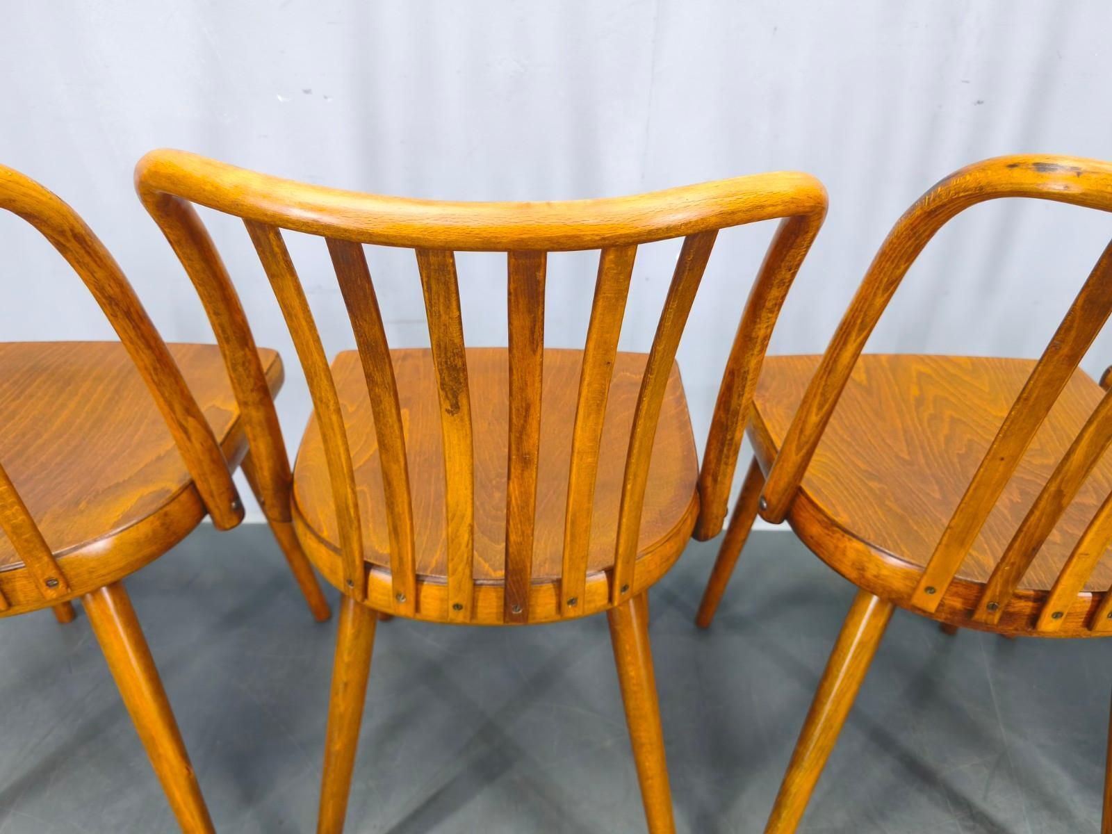 photo for sale Antonin Suman For Ton Dining Chairs, 1960s, Set Of Four