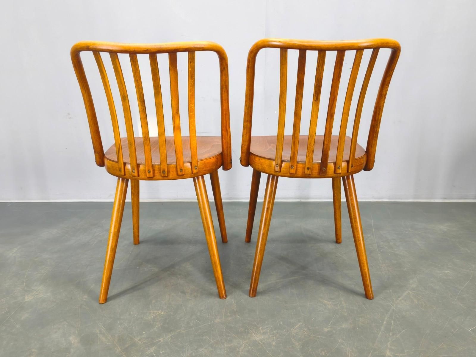 photo vintage Antonin Suman For Ton Dining Chairs, 1960s, Set Of Four