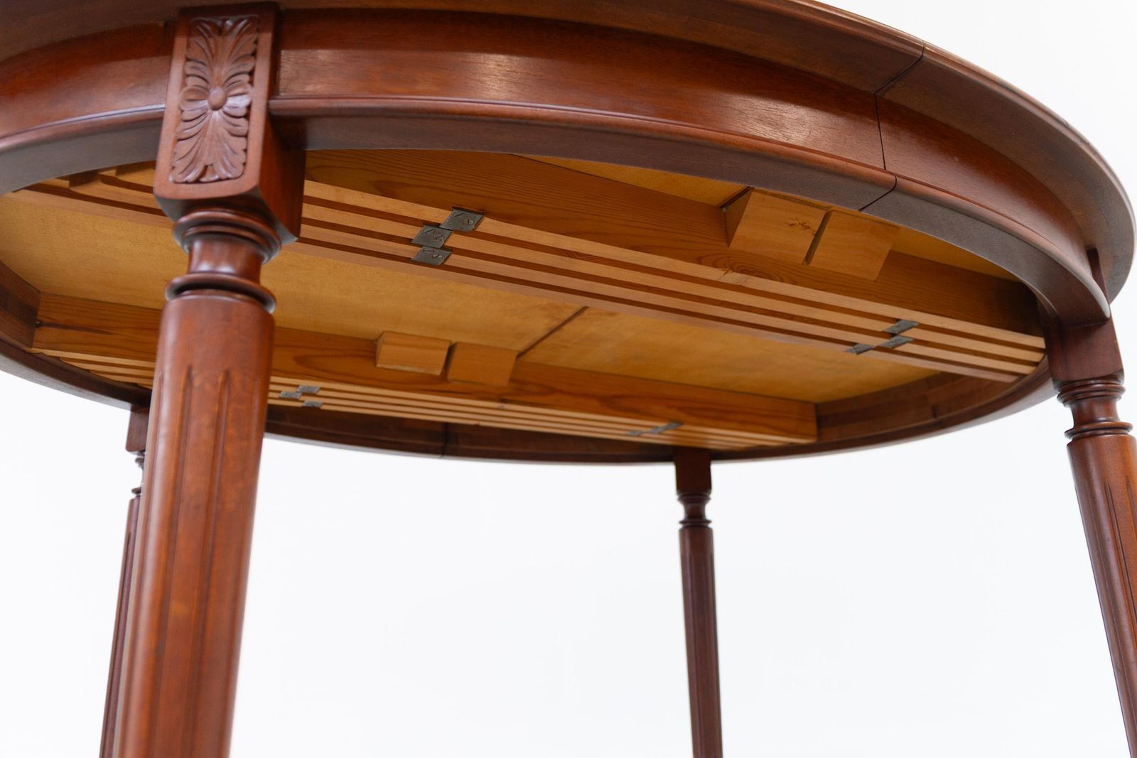 photo for sale Danish Hepplewhite Oval Mahogany Dining Table By Farre Møbelfabrik, 1970s.