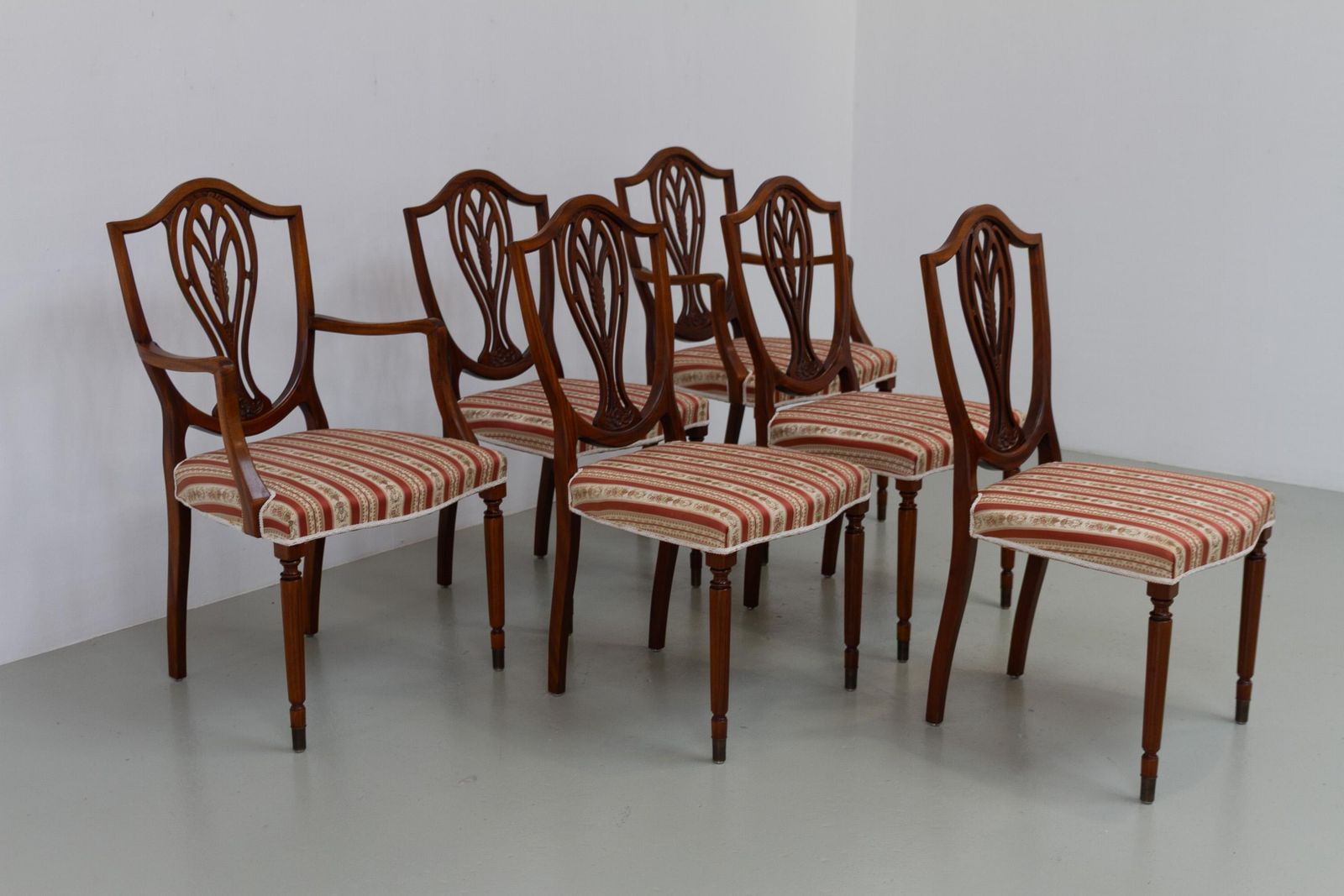 Danish Hepplewhite Mahogany Dining Chairs By Farre Møbelfabrik, 1970s. Set Of 6. photo buy