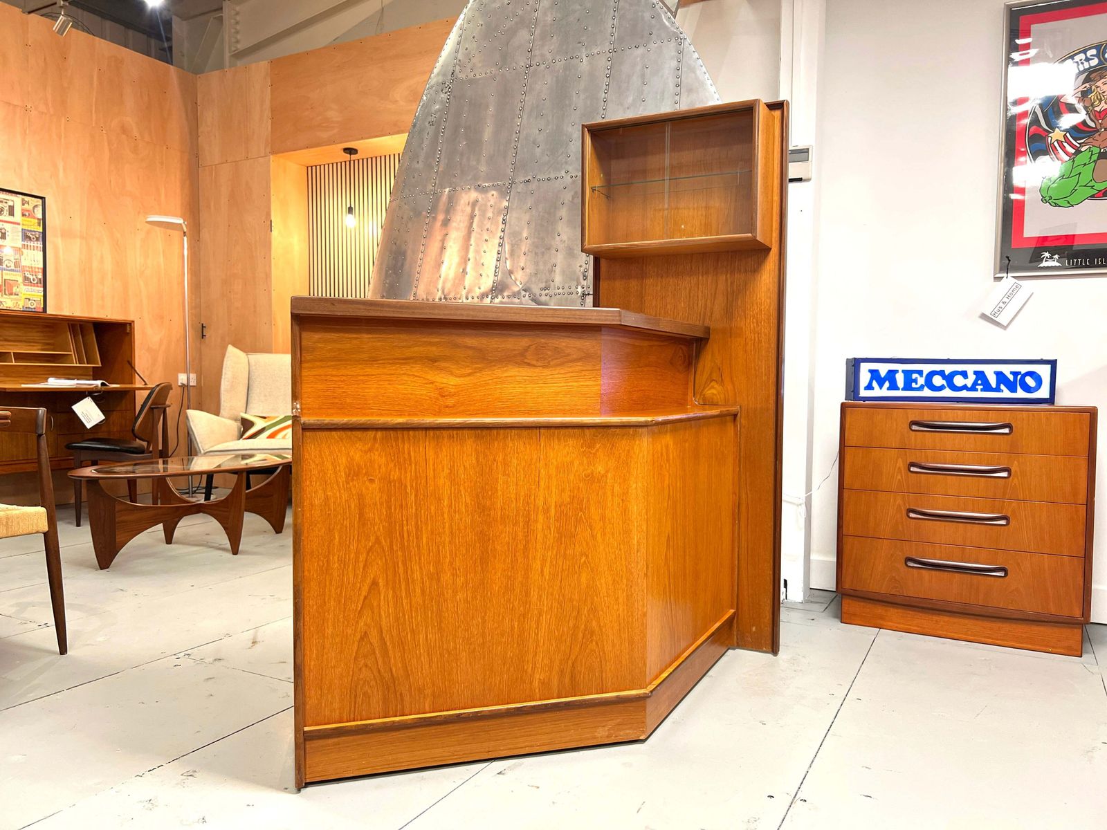 Turnidge, Mid Century Teak Cocktail Bar