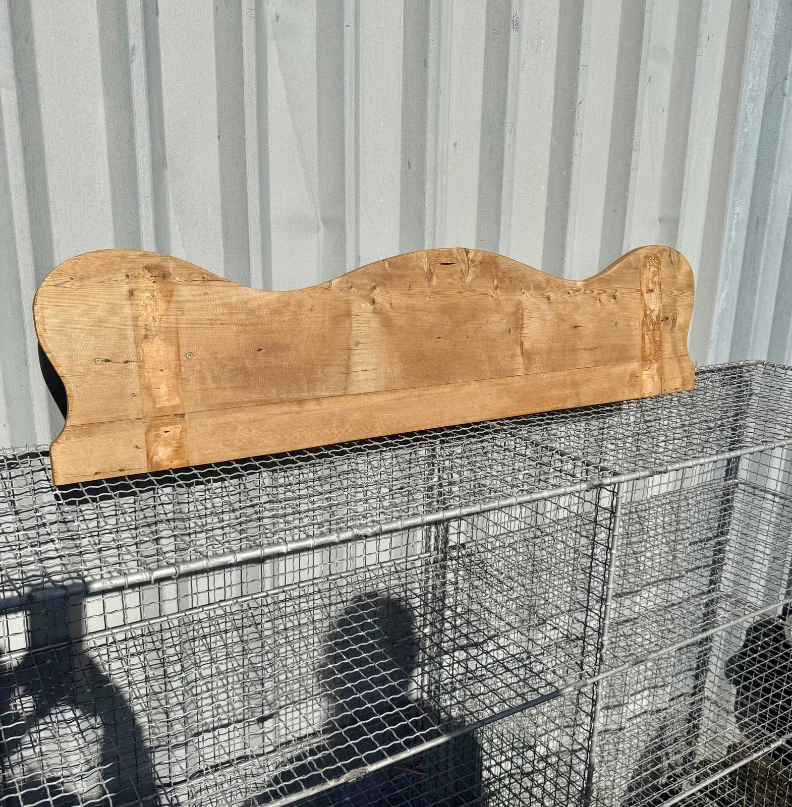 Shelf & Coat Hooks In Victorian Pine, Wall Hanging photo vinterior