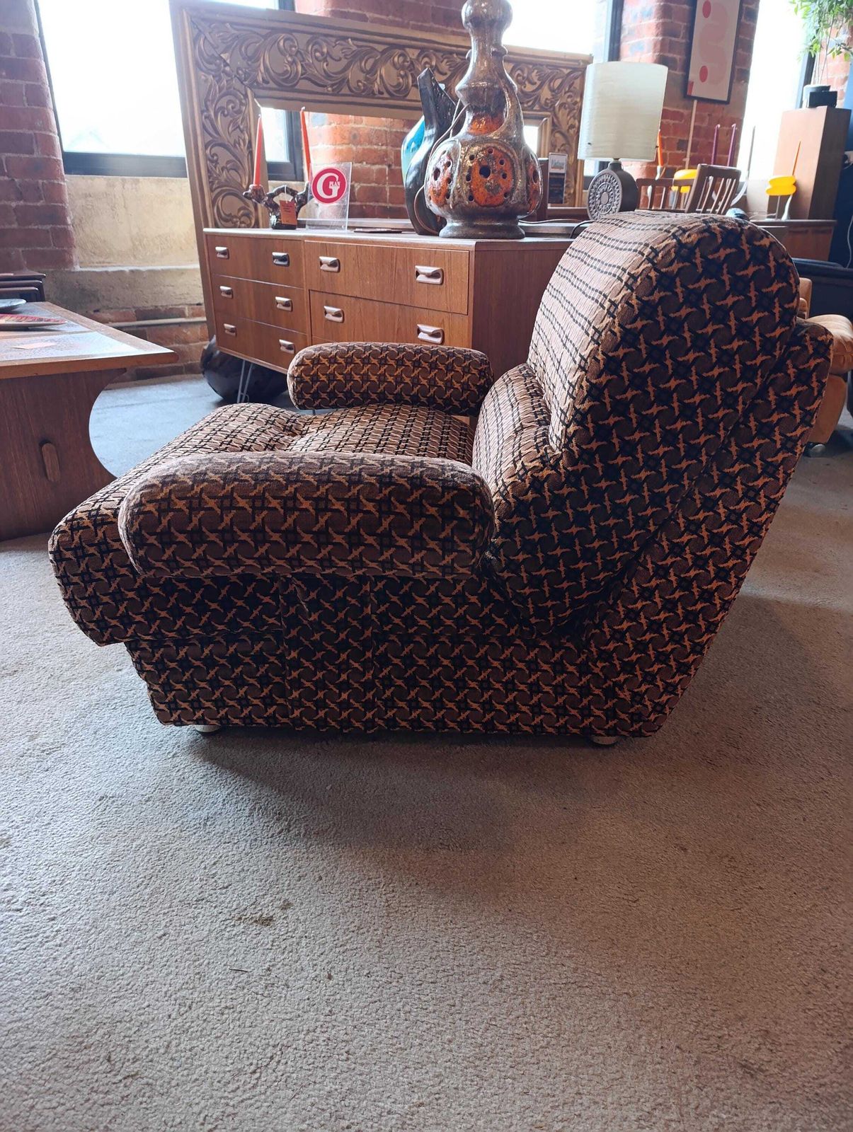 Mid Century Convertible Armchair Daybed, 1970s photo Furniture