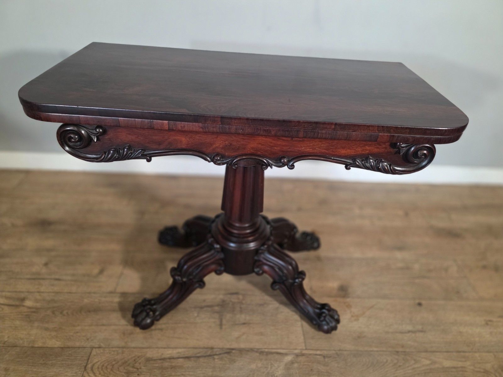 Antique Early Victorian Rosewood Tea Table 1850s photo buy