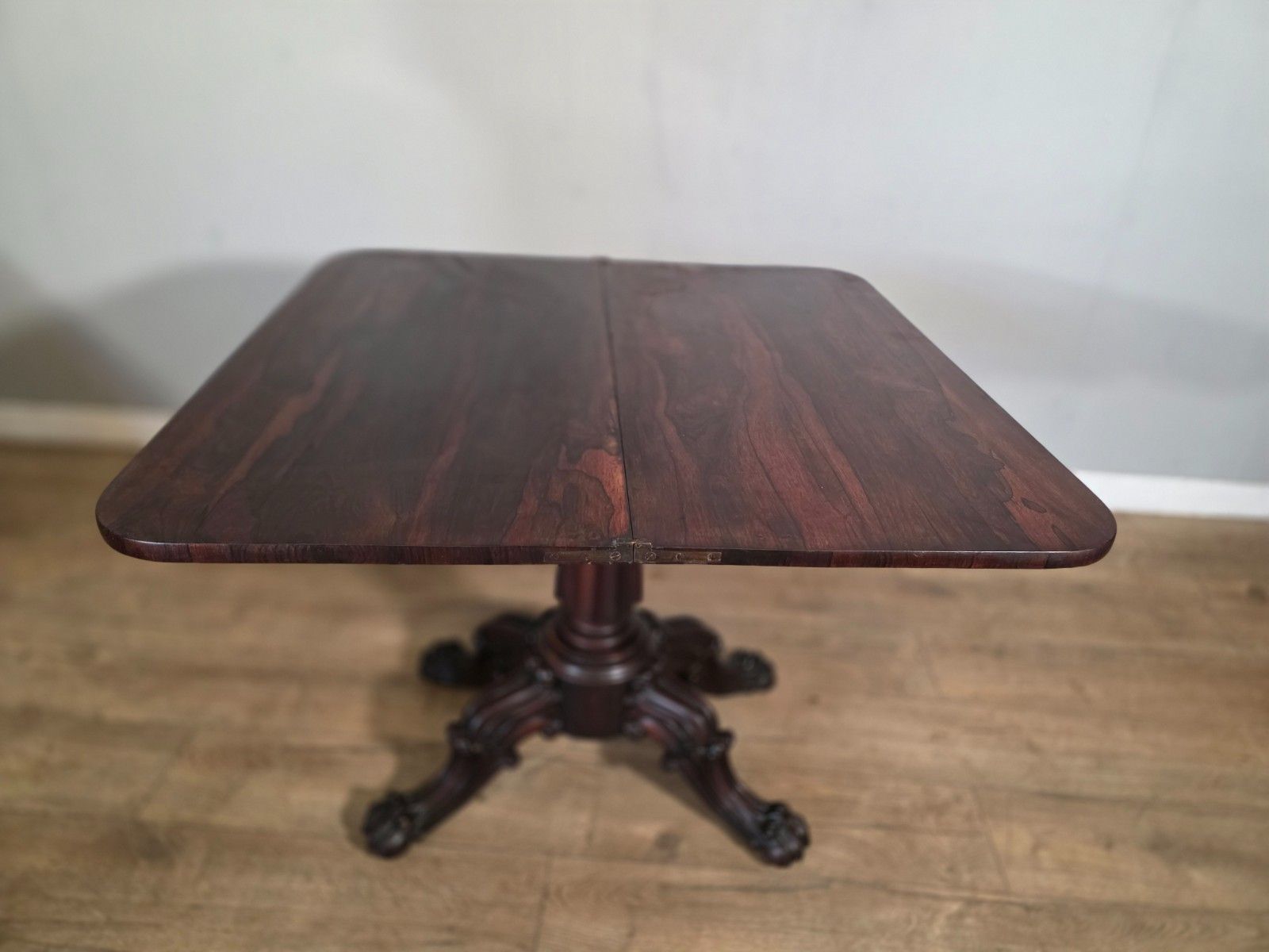 Furniture Antique Early Victorian Rosewood Tea Table 1850s photo