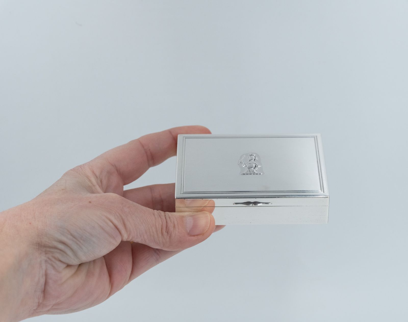 Home Decor Sebastian Garrard Sterling Silver Knight Trinket Box London 1931 Garrard & Co photo