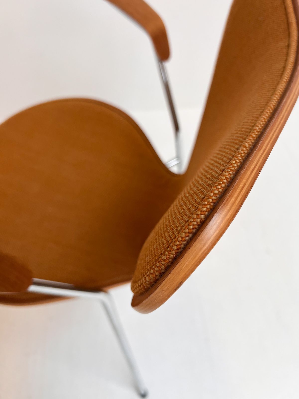 photo vinterior Wooden 3207 Chair By Arne Jacobsen For Fritz Hansen, 1980s