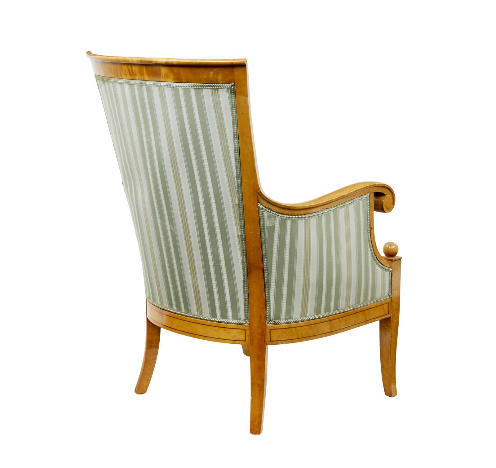Early 20th Century Set Of 4 Karl Johan Influenced Birch Armchairs photo vinterior