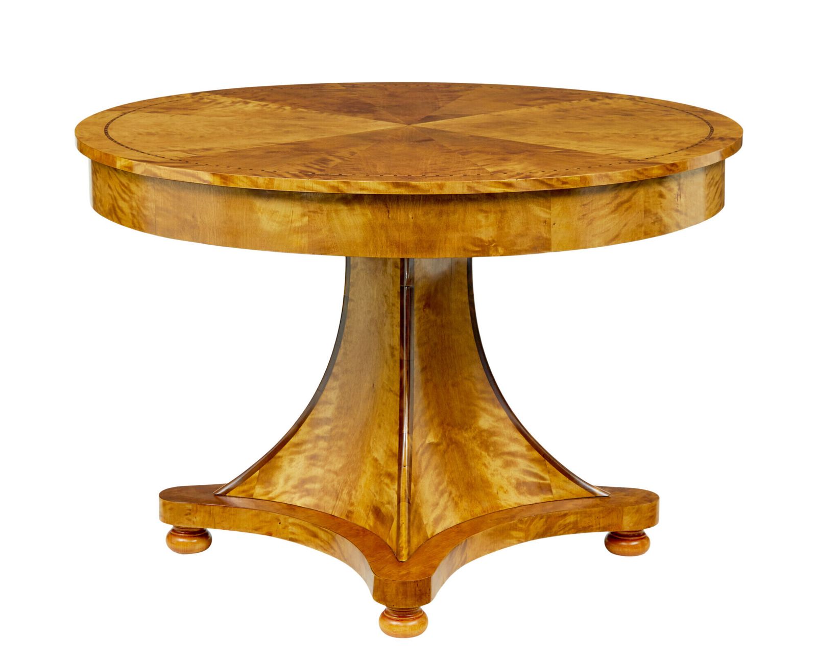 photo furniture Scandinavian Art Deco Inlaid Birch Center Table