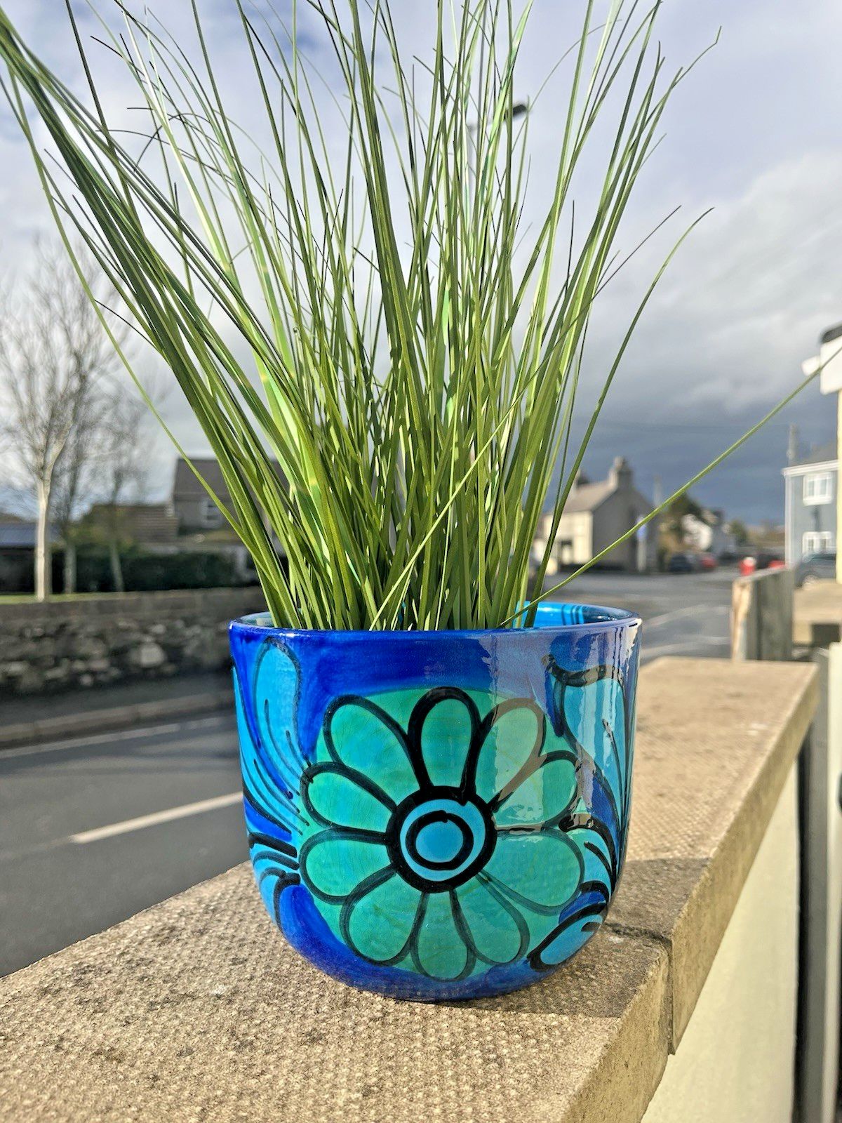 75.0 Mid Century 60's Italian Bellini Pottery For Raymor Floral Planter Plant Pot photo
