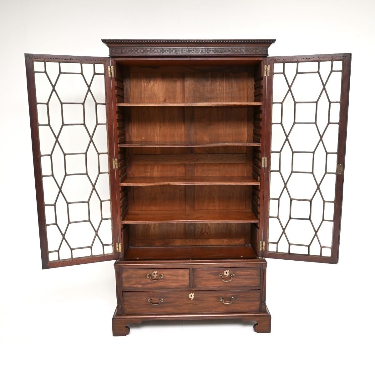 Antique Georgian Period Mahogany Bookcase photo for sale