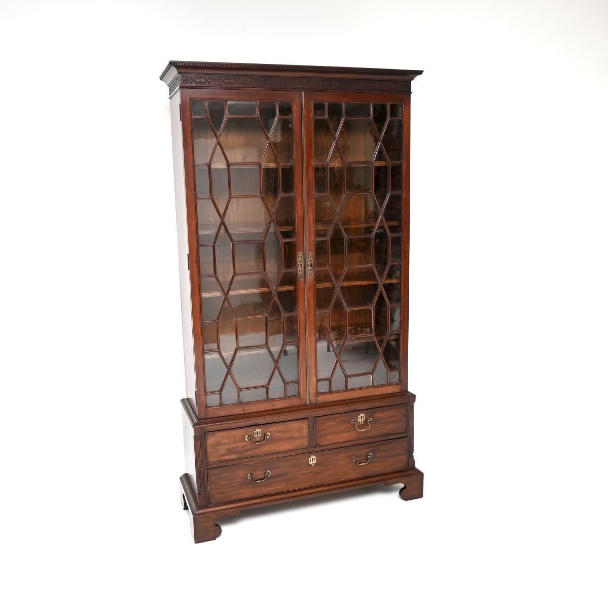 Antique Georgian Period Mahogany Bookcase photo Furniture