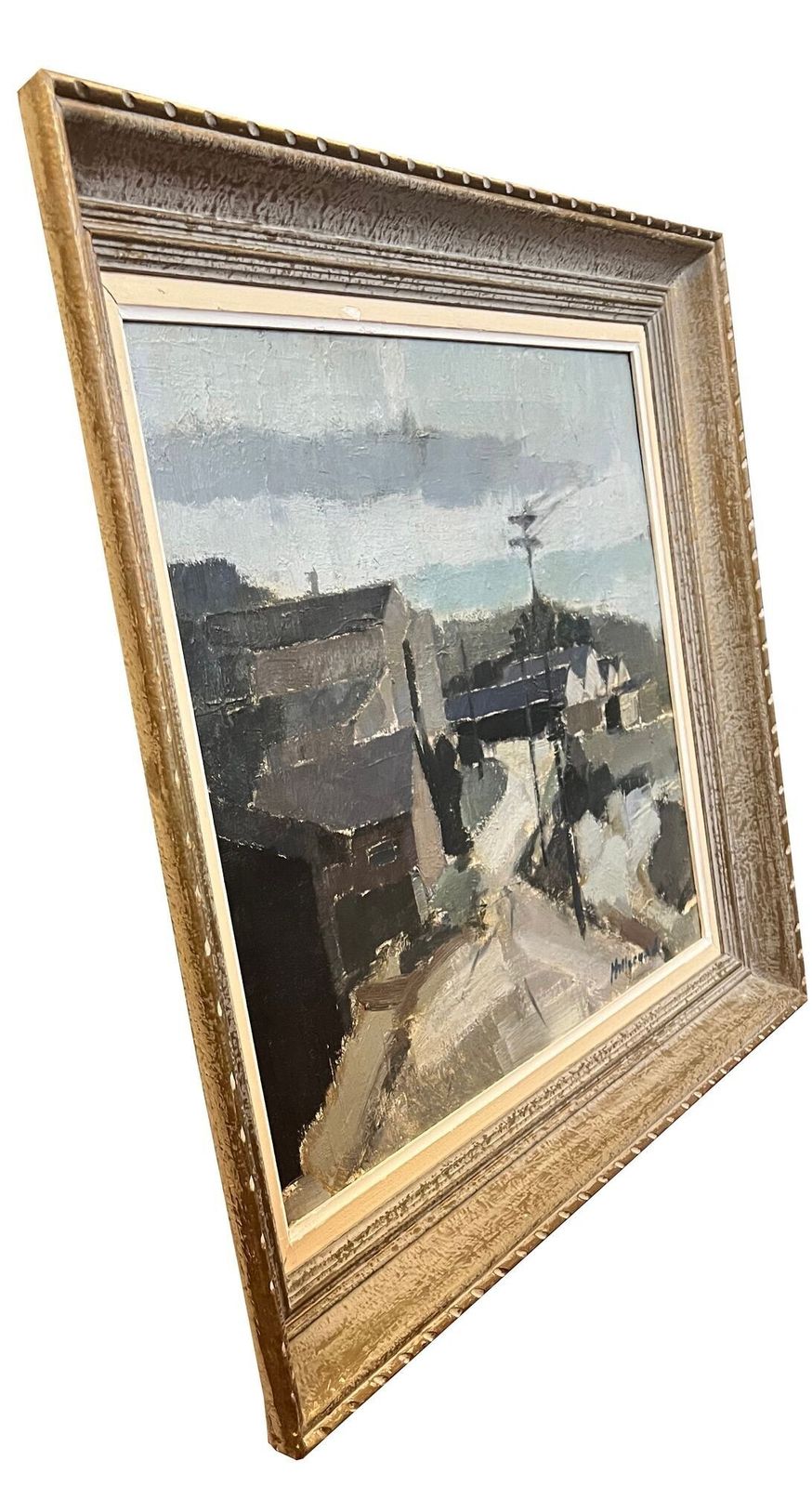 'Road Through The Village' By Bengt Hillgrund (1935–1981) photo for sale