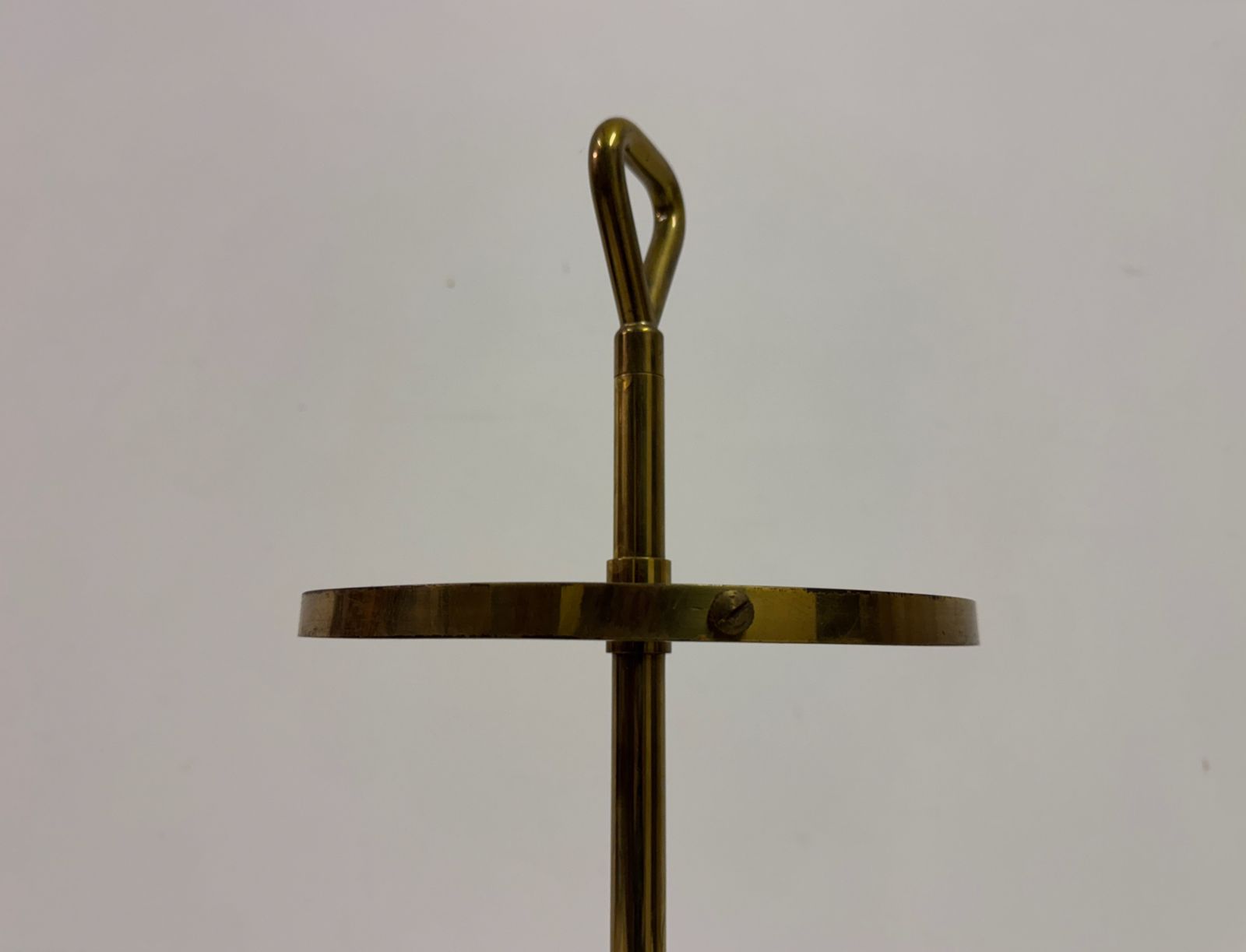 photo furniture 1950s Italian Brass And Iron Umbrella Stand