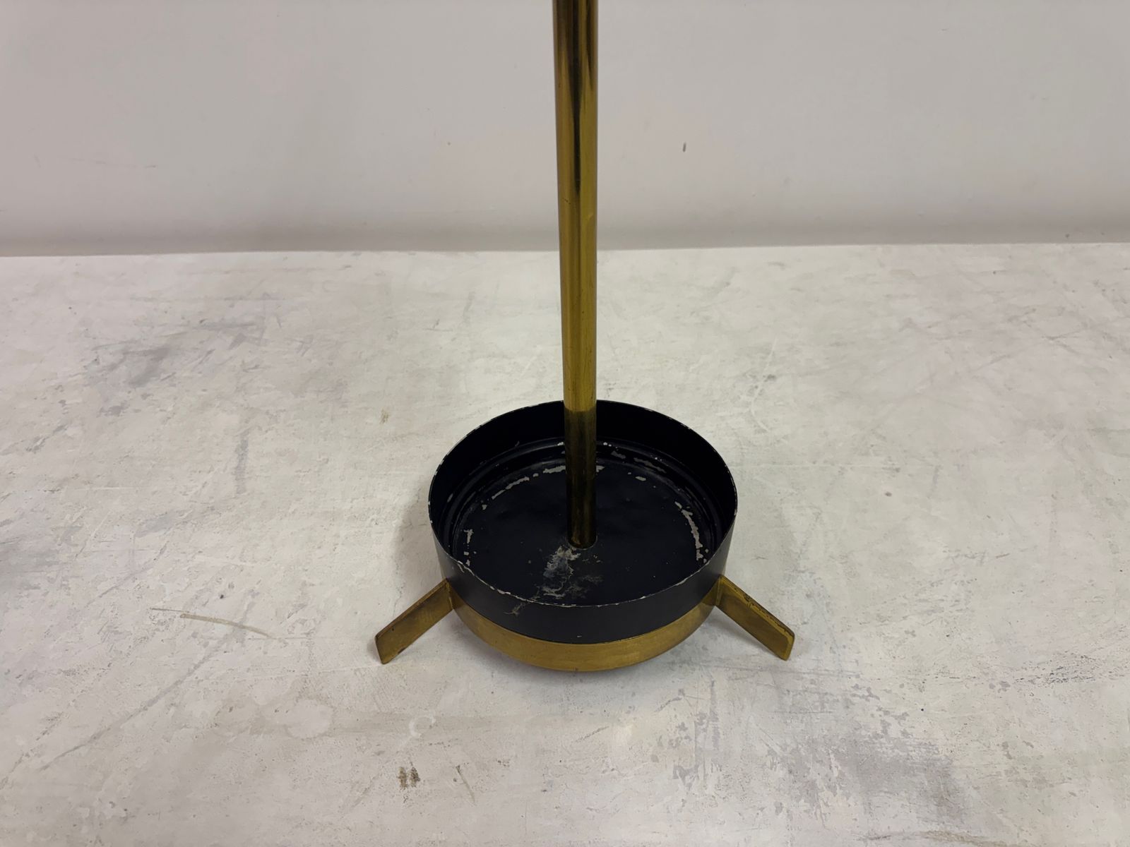 photo for sale 1950s Italian Brass And Iron Umbrella Stand