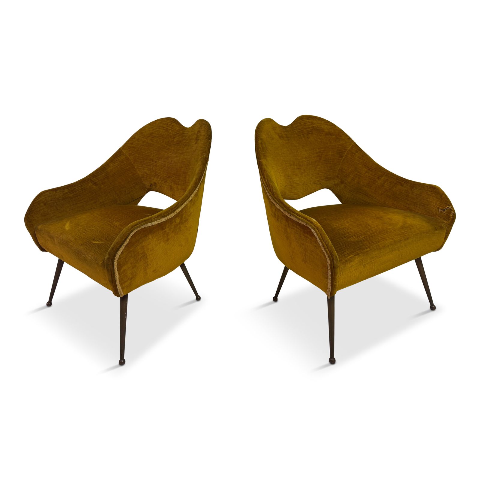 Pair Of Small 1950s Italian Armchairs