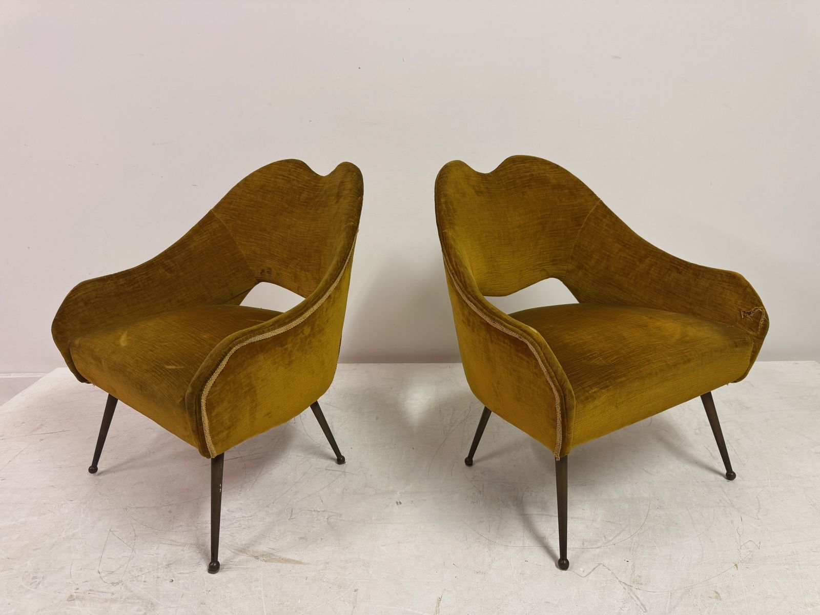photo vinterior Pair Of Small 1950s Italian Armchairs