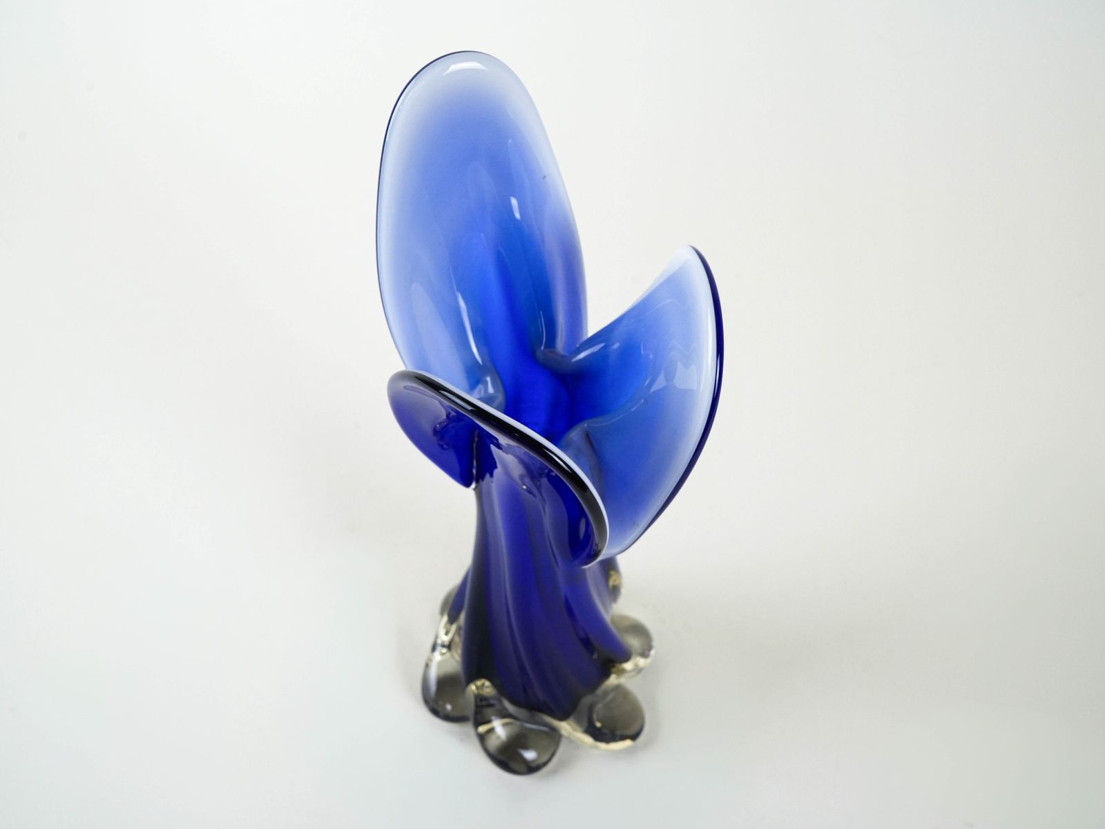 Cobalt Vase, Murano Glass, Italian Design, 1960s, Made In Italy photo vinterior
