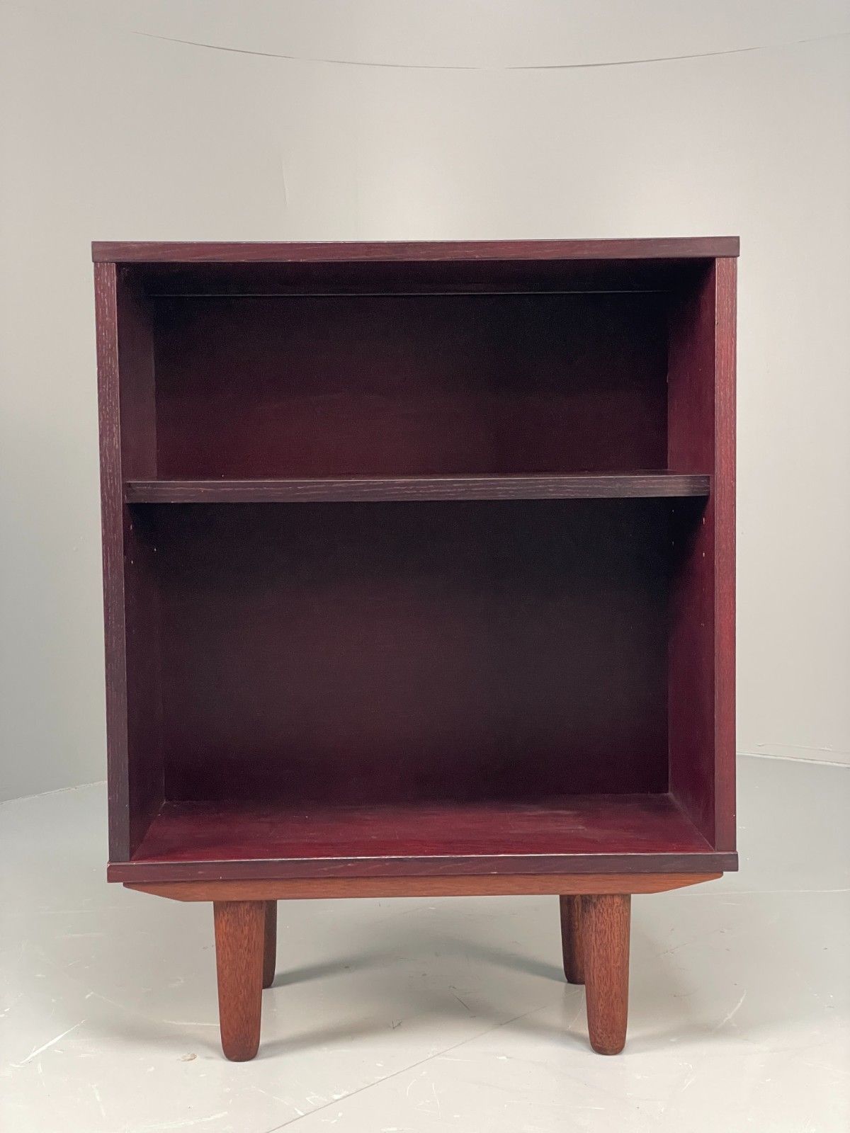 Vintage Dark Oak Bookcase Adjustable Shelf By Beaver & Tapley Eb11498 Mwoo