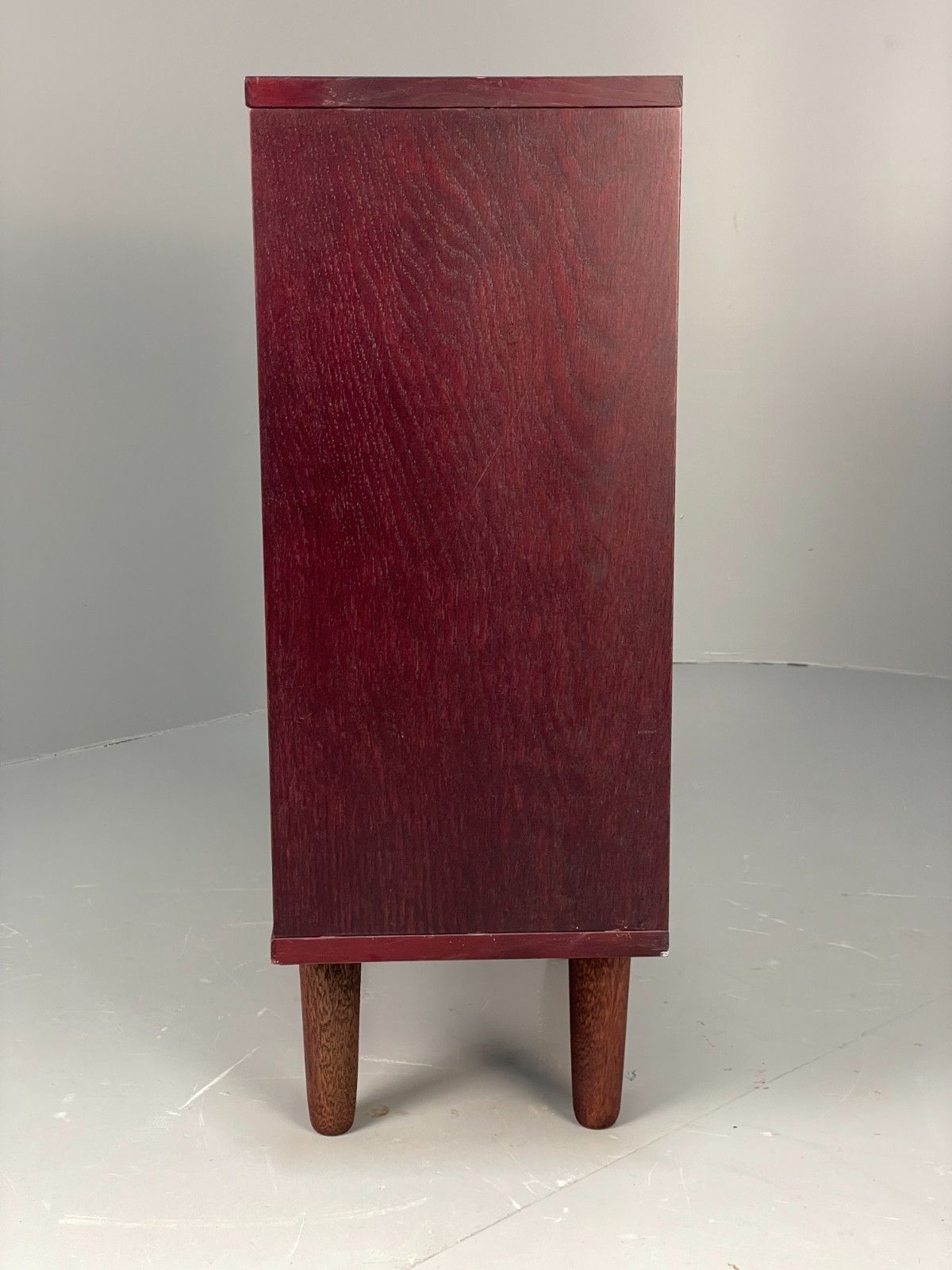 Furniture Vintage Dark Oak Bookcase Adjustable Shelf By Beaver & Tapley Eb11498 Mwoo photo