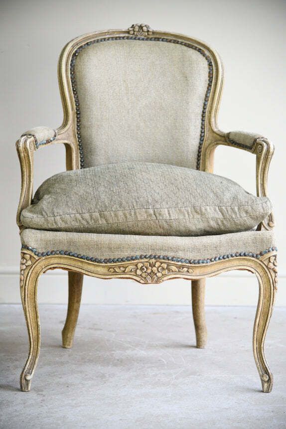 Pair French Style Armchairs, Early 20th Century photo for sale