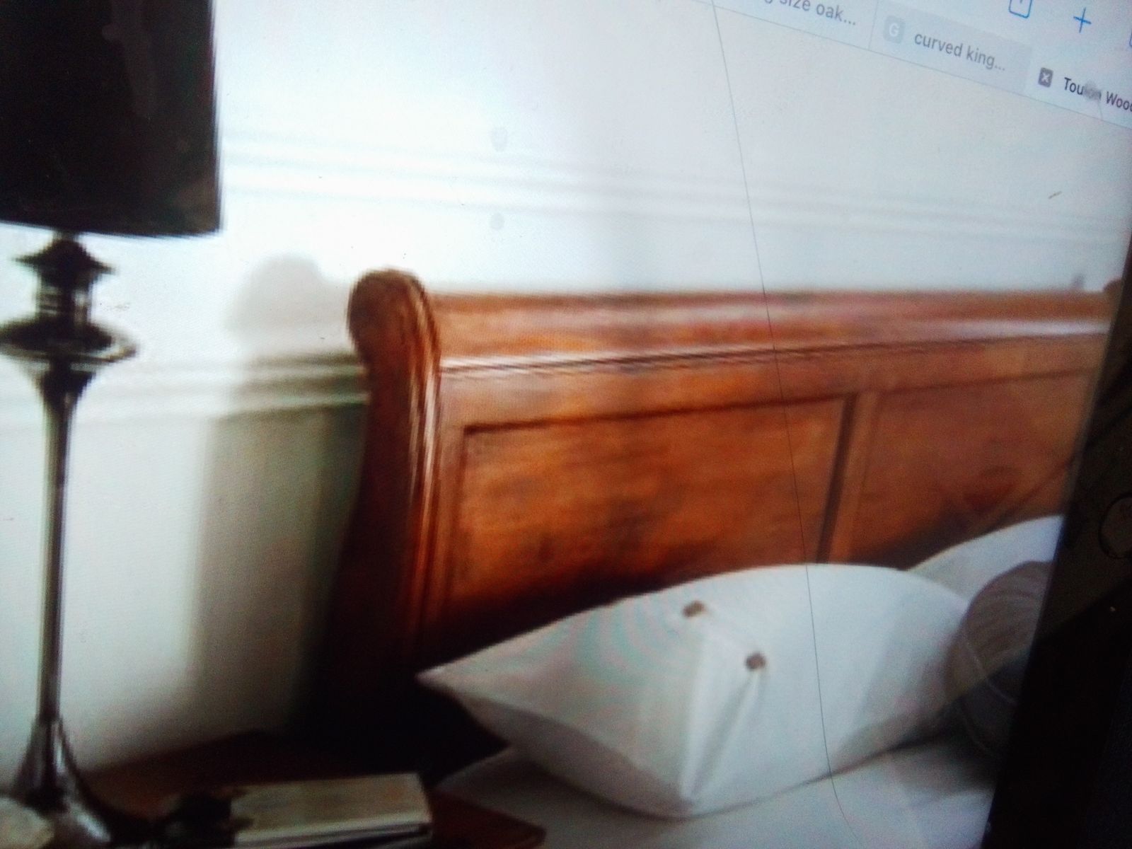 King Size Oak Curved Bed, 18th Century And Earlier photo for sale