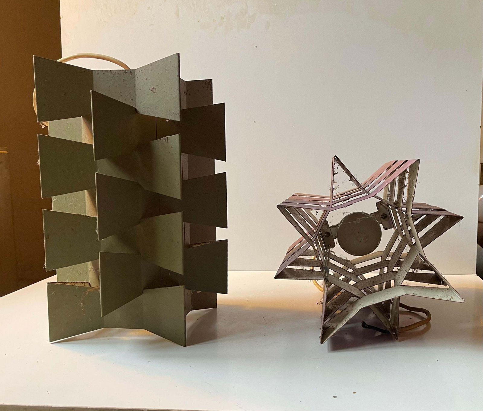 Nordisk Solar Brutalist Pendant Lamps By Anton Fogh Holm & Alfred J. Andersen, 1 photo vintage